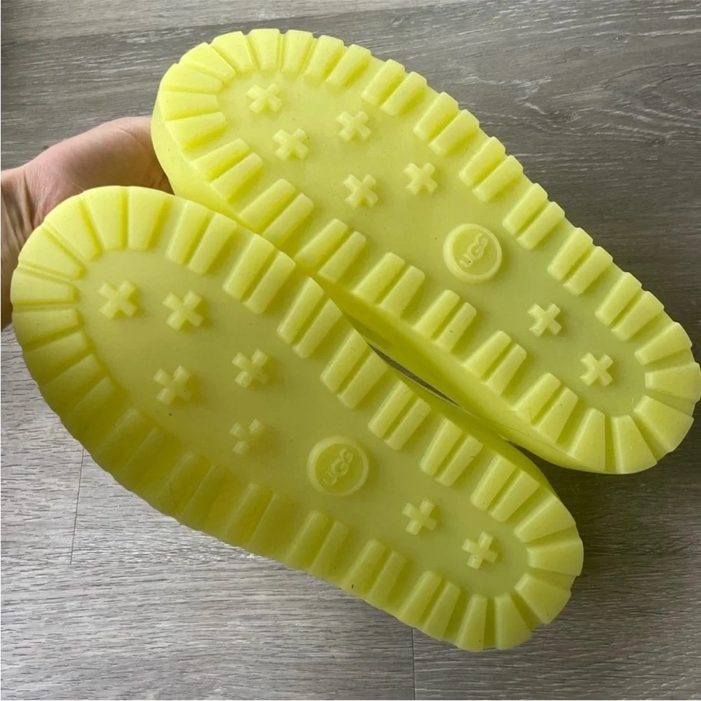 NEW NEON YELLOW/GREEN UGG BOOT GUARD WATERPROOF COVER FITS WOMEN SIZE 5-7